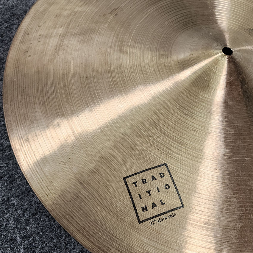 Used Istanbul Agop Traditional Dark Ride Cymbal 22" - Good - Drum Center Of Portsmouth