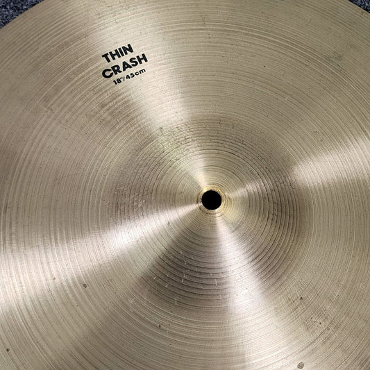 Used Zildjian A Thin Crash Cymbal 18" - Good - Drum Center Of Portsmouth
