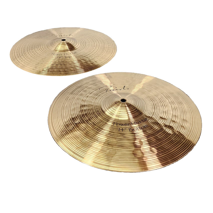 Used Paiste Signature Power Hi Hat Cymbals 14" - Excellent - Drum Center Of Portsmouth
