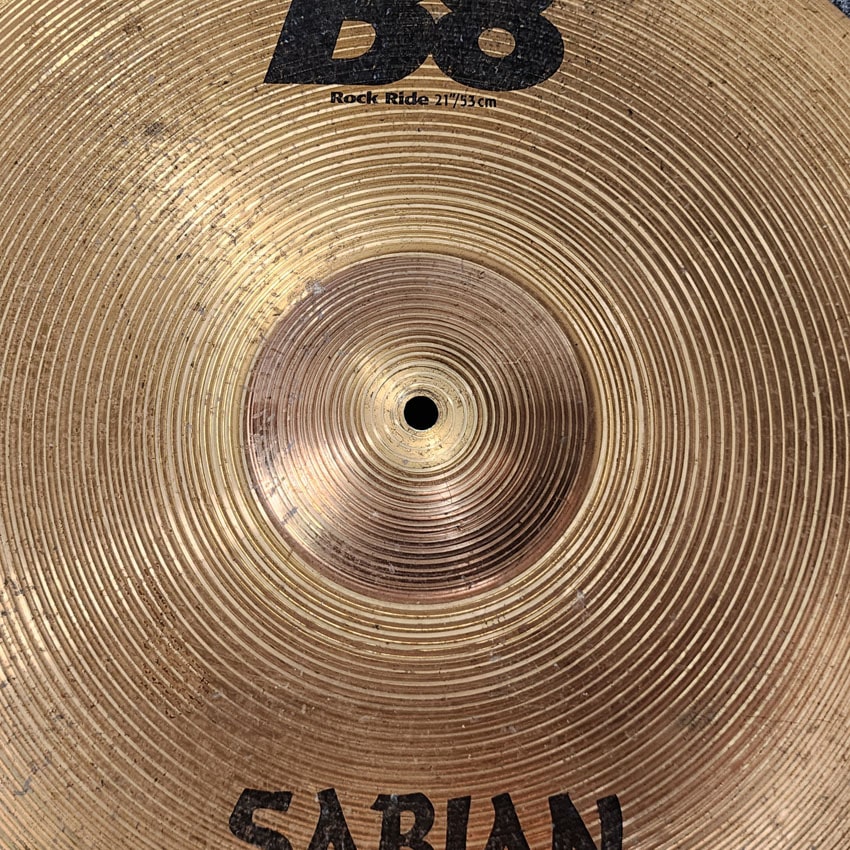 Used Sabian B8 Rock Ride Cymbal 21" - Good - Drum Center Of Portsmouth