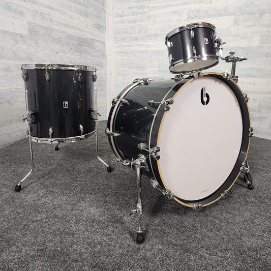 Used British Drum Company Legend Club 3pc Drum Set Night Skye - Good - Drum Center Of Portsmouth