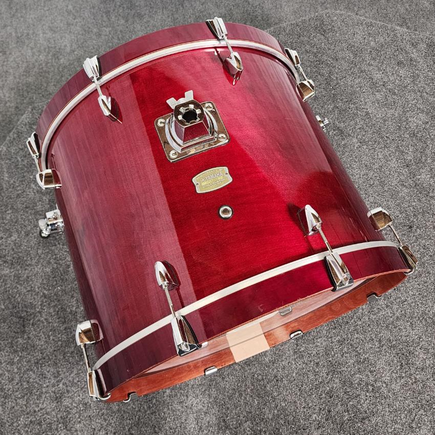 Used Yamaha Stage Custom Birch 3pc Drum Set Cranberry Red - Very Good - Drum Center Of Portsmouth