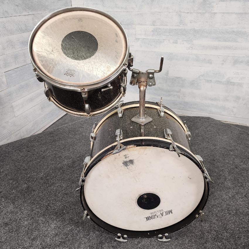 Used Ludwig Vintage 1960s Classic Maple 2pc Drum Set Galaxy Sparkle - Fair - Drum Center Of Portsmouth