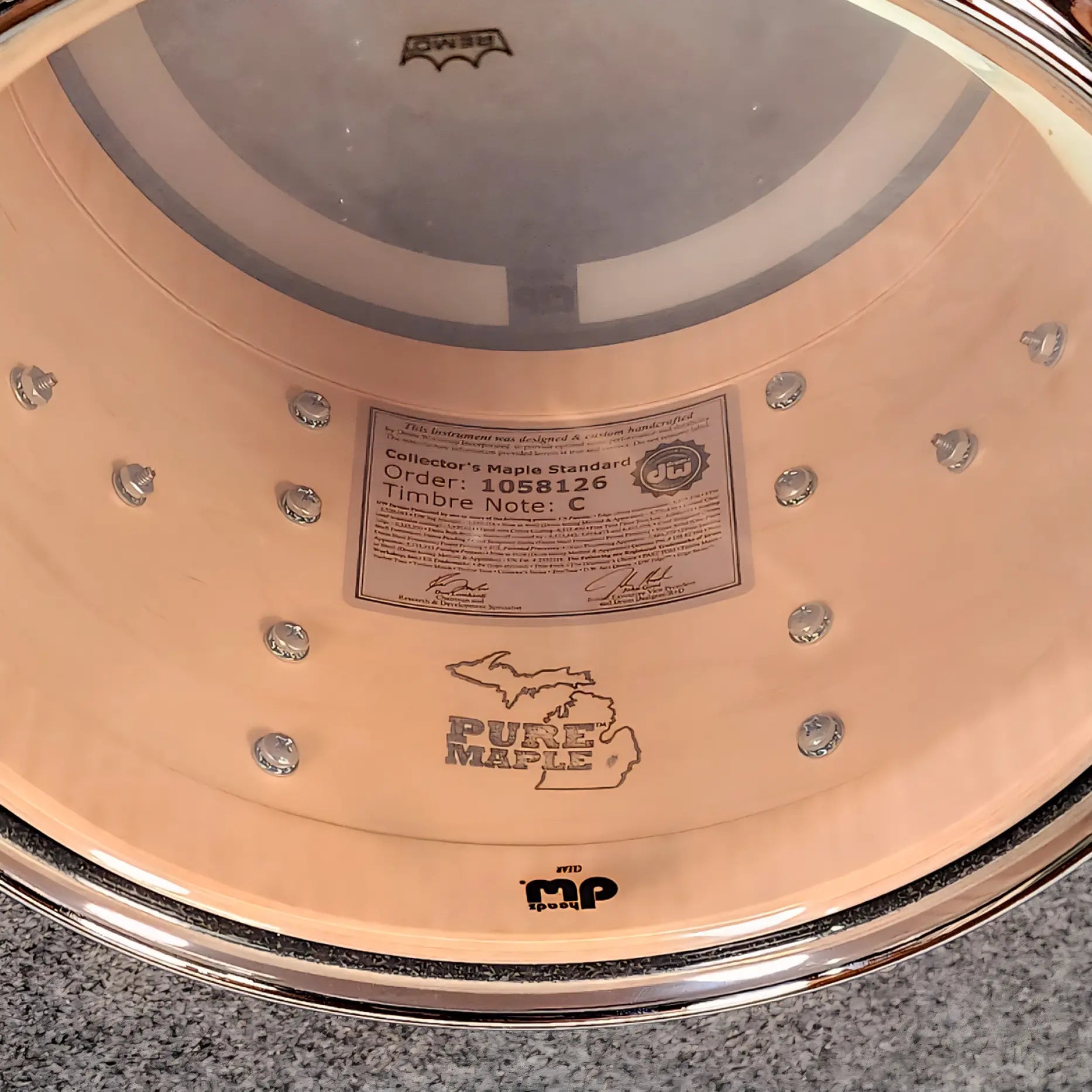 Used DW Collectors Maple Standard 5pc Drum Set Broken Glass - Good - Drum Center Of Portsmouth