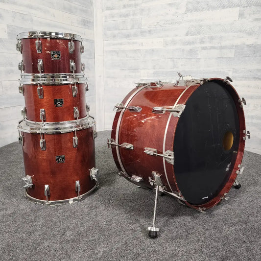 Used Vintage Tama Superstar 4pc Drum Set Super Mahogany - Fair - Drum Center Of Portsmouth