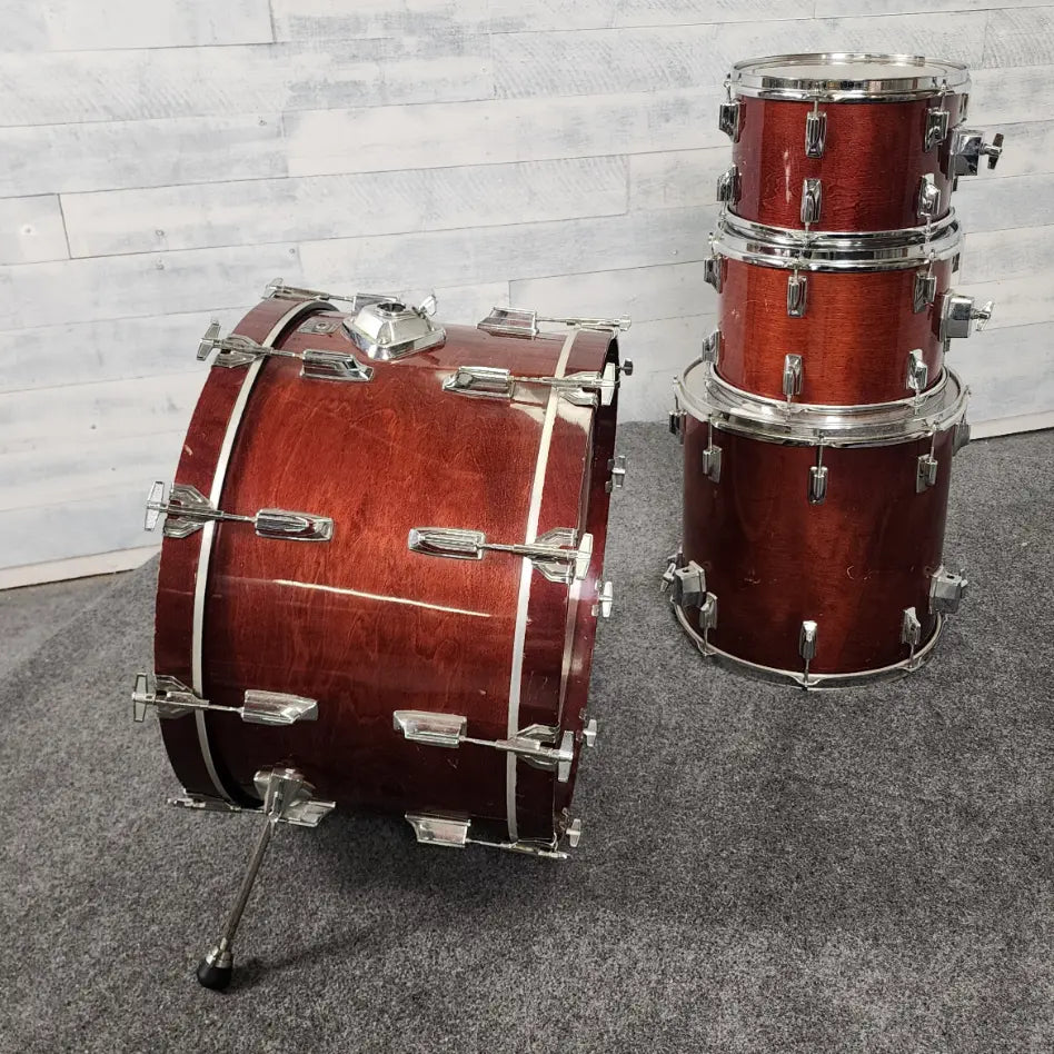 Used Vintage Tama Superstar 4pc Drum Set Super Mahogany - Fair - Drum Center Of Portsmouth