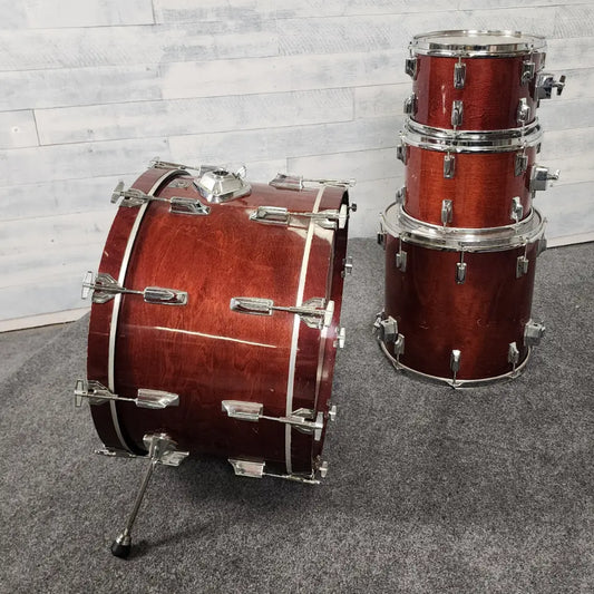 Used Vintage Tama Superstar 4pc Drum Set Super Mahogany - Fair - Drum Center Of Portsmouth