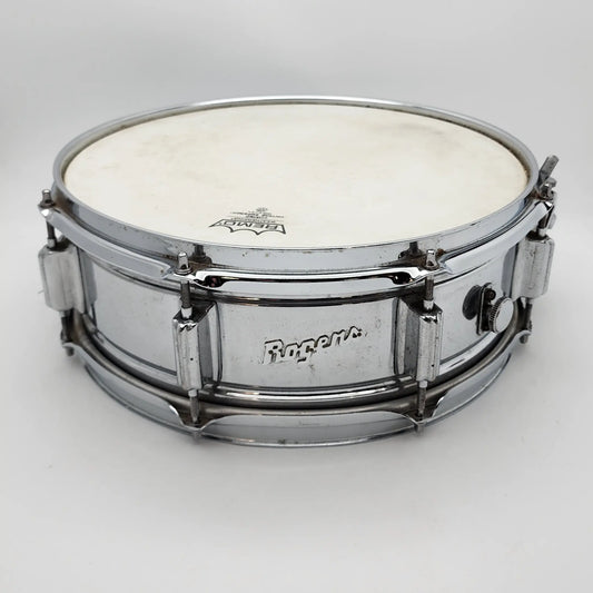 Used Vintage Rogers Powertone Snare Drum 14x5 - Fair - Drum Center Of Portsmouth