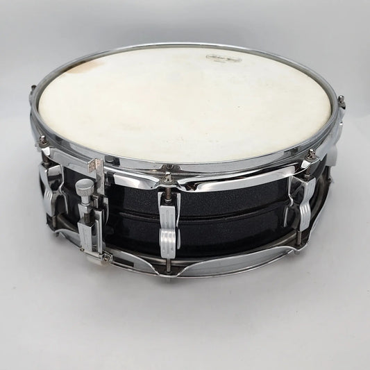 Used Vintage Ludwig Acrolite Black 14x5 Galaxy - Good - Drum Center Of Portsmouth