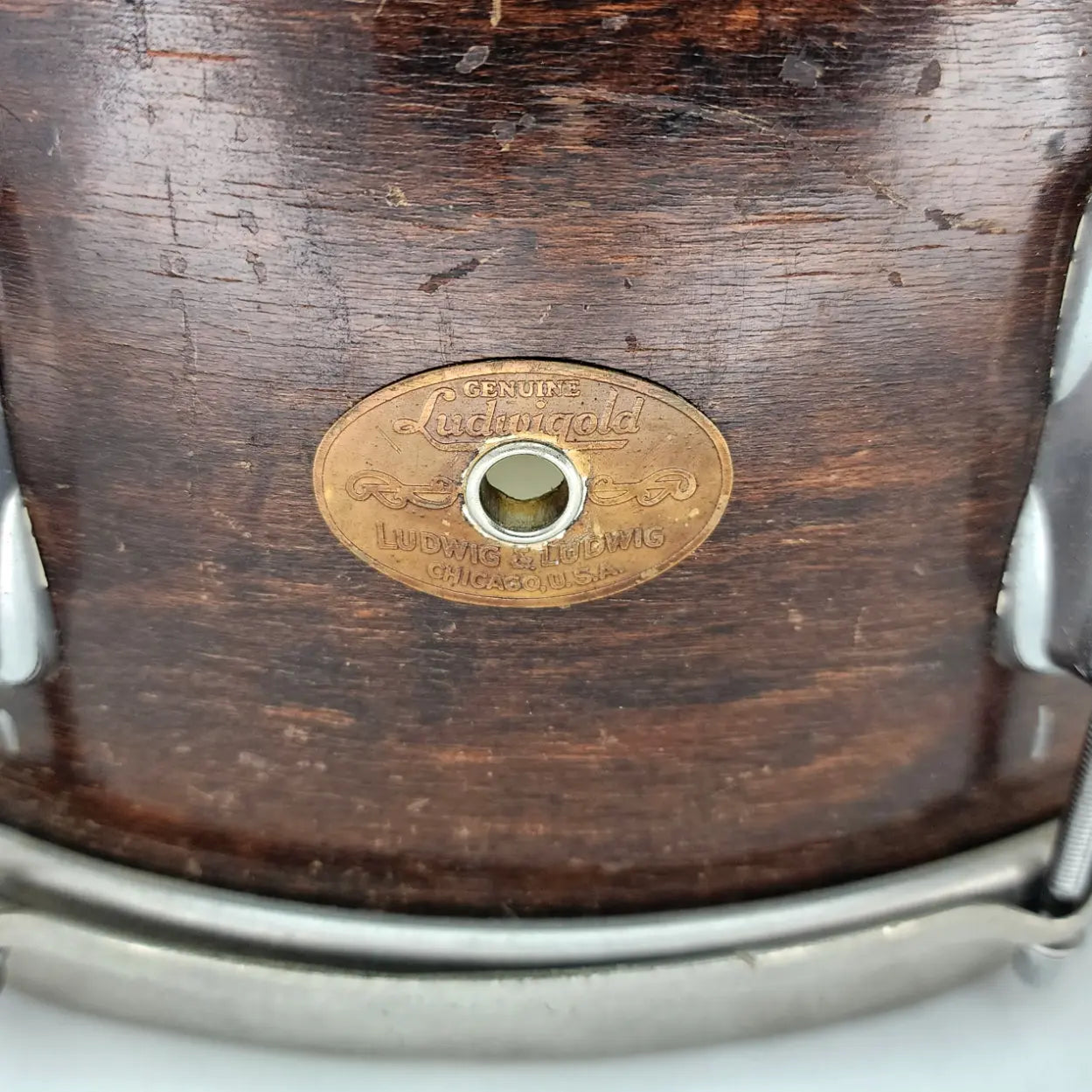 Used Vintage Ludwig & Ludwig Mahogany Snare Drum 15x6.5 - Good - Drum Center Of Portsmouth