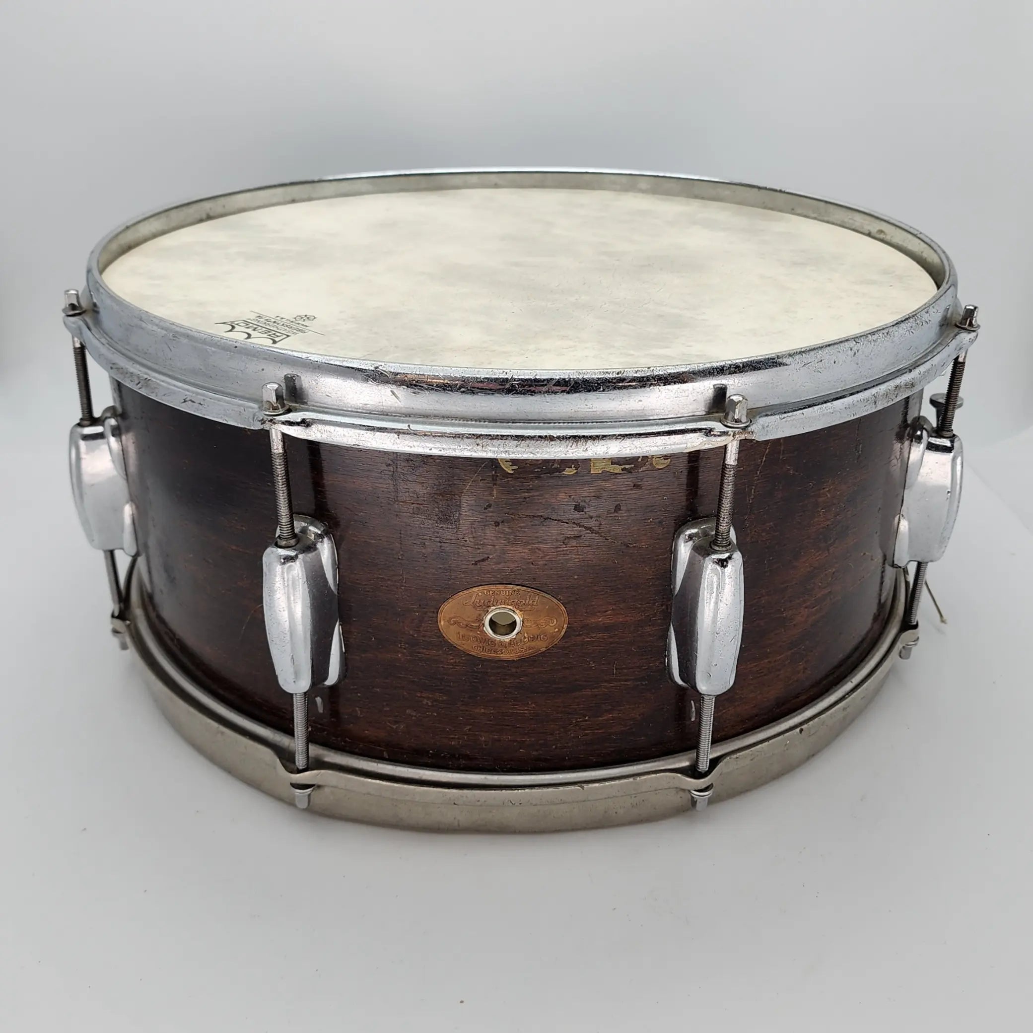 Used Vintage Ludwig & Ludwig Mahogany Snare Drum 15x6.5 - Good - Drum Center Of Portsmouth