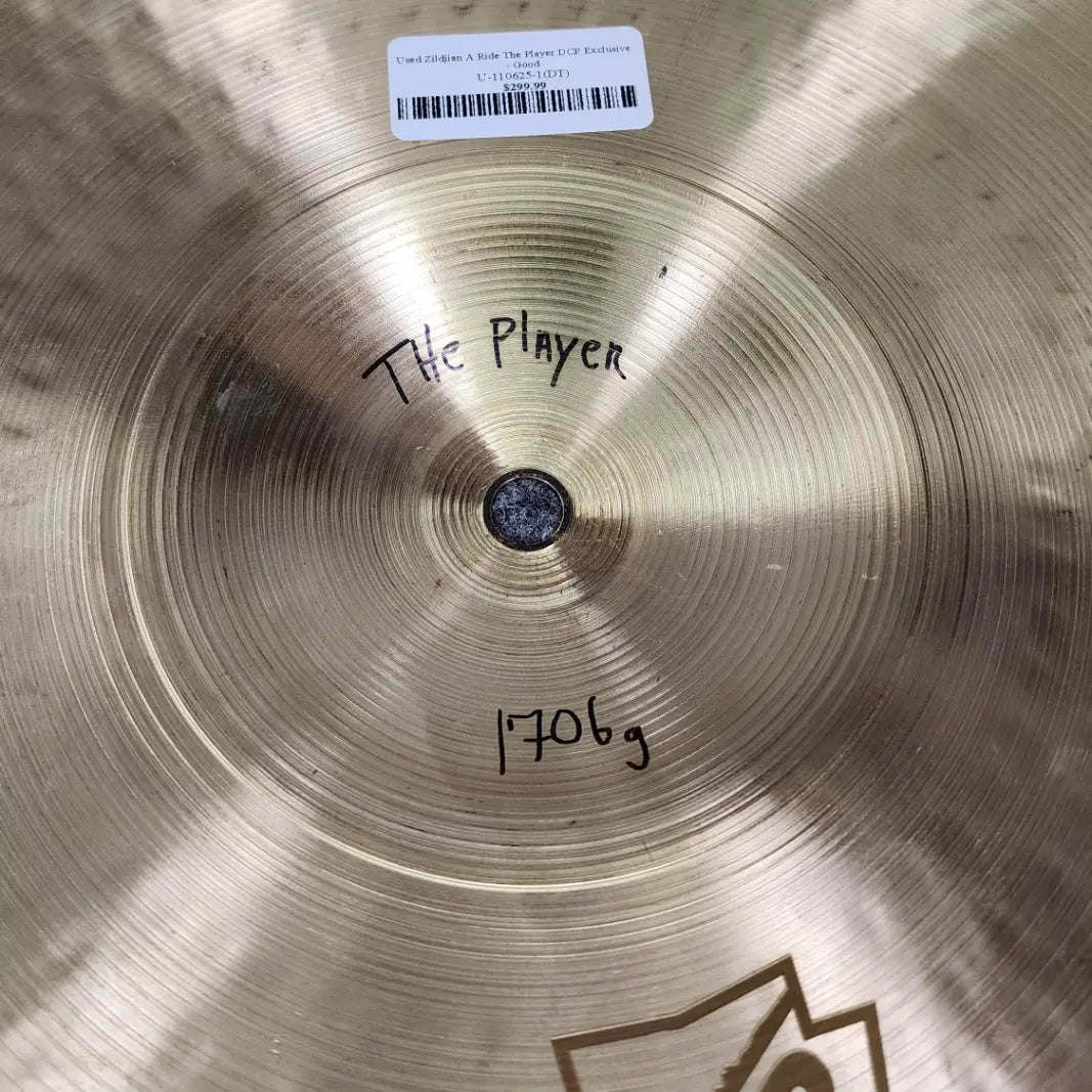Used Zildjian DCP Exclusive 'The Player' Ride Cymbal 20" - Good - Drum Center Of Portsmouth