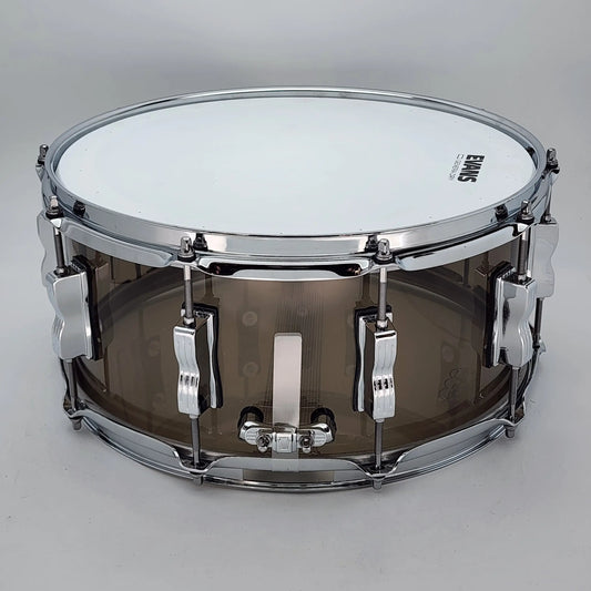 Used Ludwig Vistalite Snare Drum 14x6.5 Smoke - Excellent - Drum Center Of Portsmouth