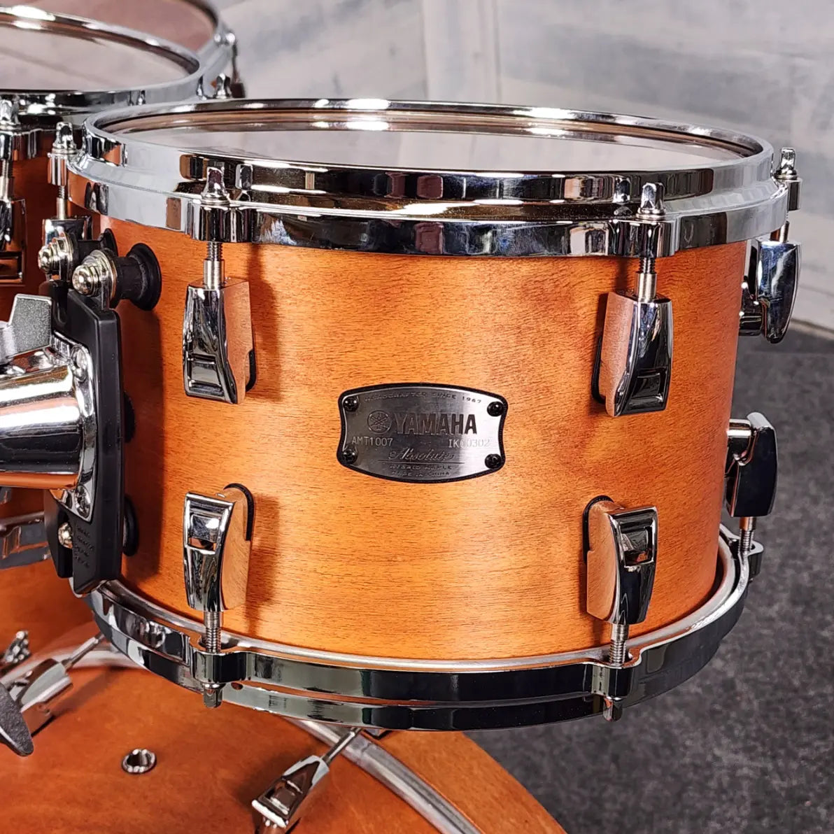 Used Yamaha Absolute Hybrid Maple 5pc Drum Set Vintage Natural - Very Good - Drum Center Of Portsmouth
