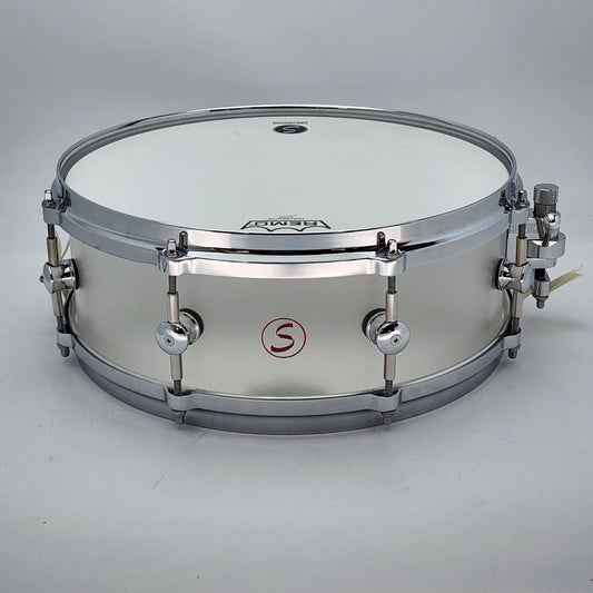 Used Sugar Percussion Acrylic Snare Drum 14x5 Frosted - Very Good - Drum Center Of Portsmouth