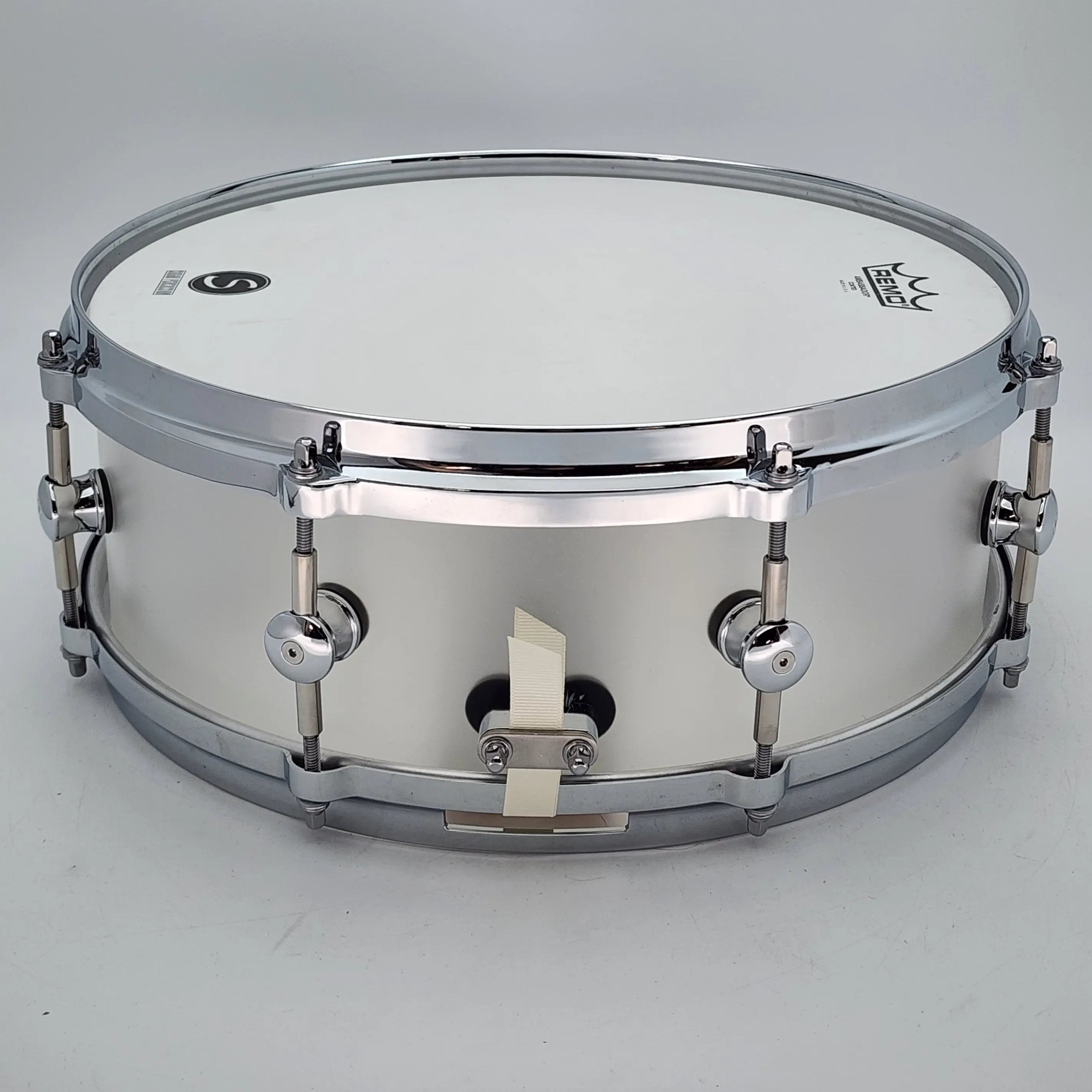 Used Sugar Percussion Acrylic Snare Drum 14x5 Frosted - Very Good - Drum Center Of Portsmouth