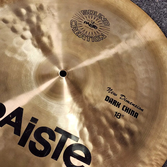 Used Paiste Sound Creation New Dimension Dark China Cymbal 18" 1256 grams - Very Good - Drum Center Of Portsmouth