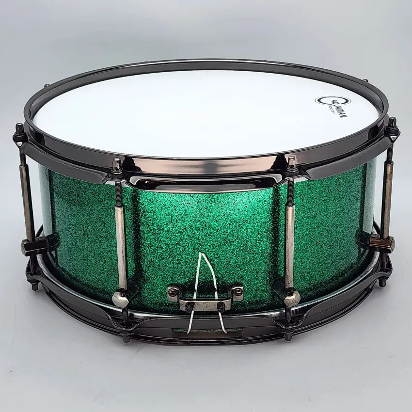 Used Noble & Cooley SS Classic Tulip Snare Drum 13x6 Green Sparkle - Very Good - Drum Center Of Portsmouth