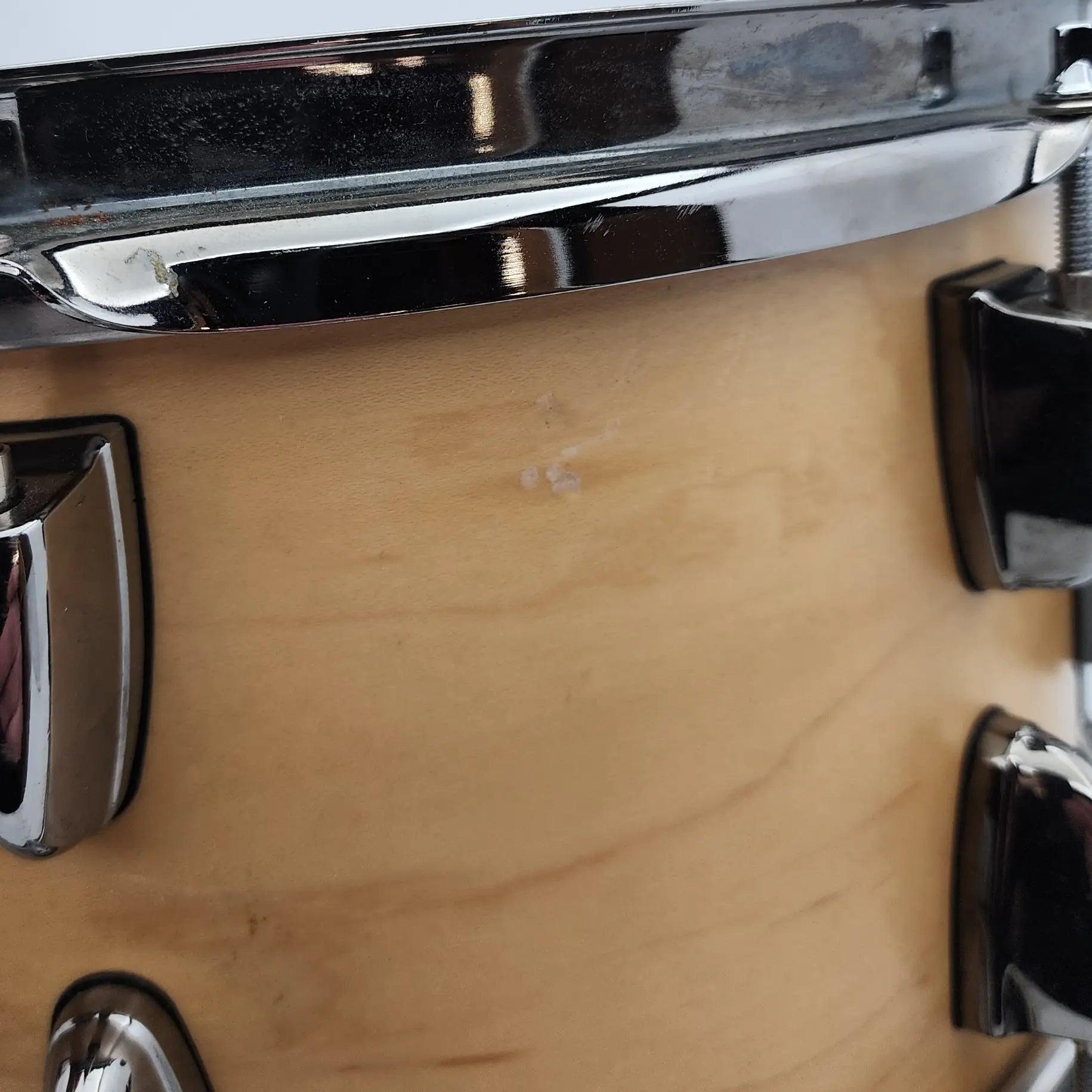 Used Yamaha Steve Jordan Signature Snare Drum 13x6.5 Satin Natural - Fair - Drum Center Of Portsmouth