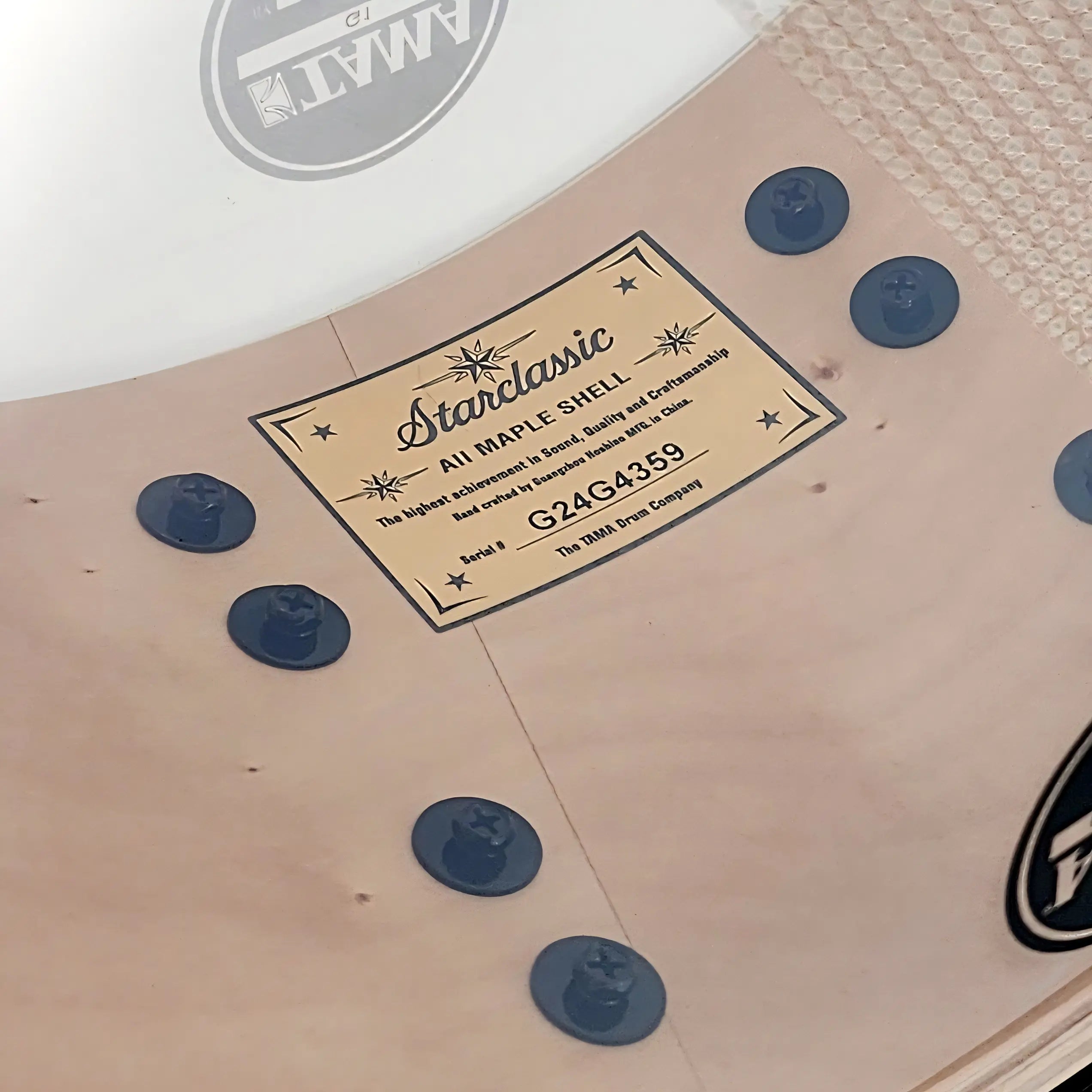 Used Tama Starclassic Maple Snare Drum 14x6.5 Pacific Walnut Burst - Excellent - Drum Center Of Portsmouth