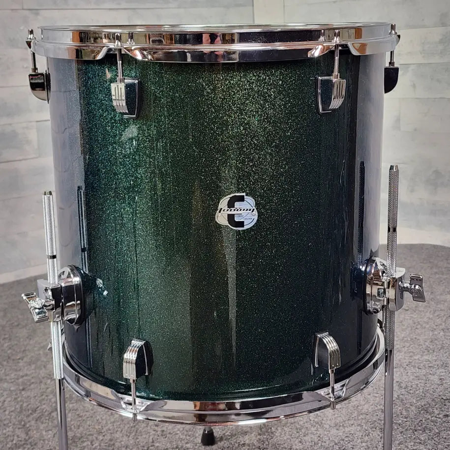 Used Ludwig Element Evolution 5pc Drum Set Green Sparkle w/Cymbals - Very Good - Drum Center Of Portsmouth