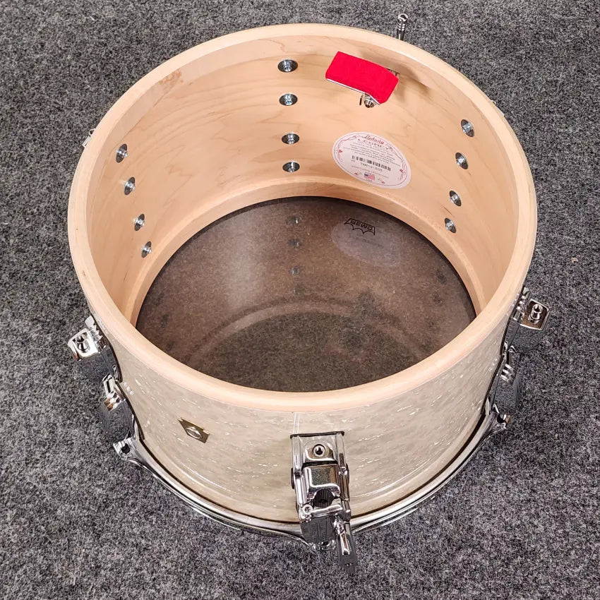 Used Ludwig Legacy Maple 3pc Drum Set Vintage White Marine - Very Good - Drum Center Of Portsmouth