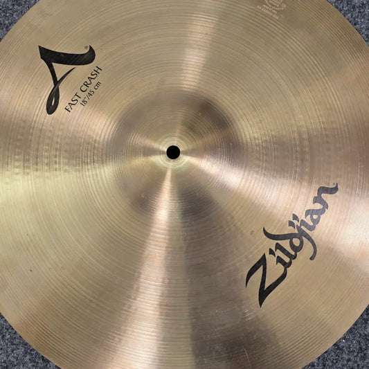 Used Zildjian A Fast Crash Cymbal 18" - Very Good - Drum Center Of Portsmouth