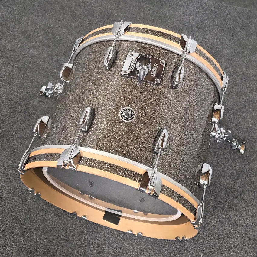 Used Gretsch Brooklyn 3pc Drum Set Pewter Sparkle - Very Good - Drum Center Of Portsmouth