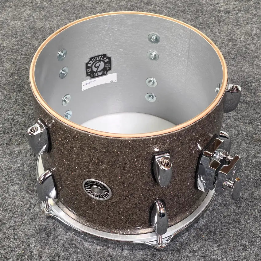 Used Gretsch Brooklyn 3pc Drum Set Pewter Sparkle - Very Good - Drum Center Of Portsmouth