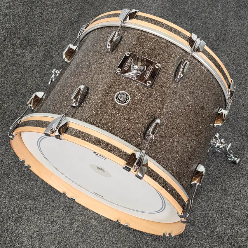 Used Gretsch Brooklyn 5pc Drum Set Pewter Sparkle - Very Good - Drum Center Of Portsmouth