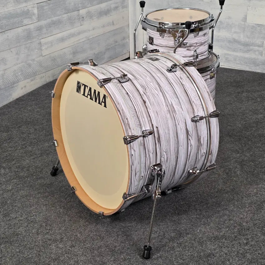Used Tama Superstar Classic 3pc Drum Set Ice Ash Wrap - Very Good - Drum Center Of Portsmouth