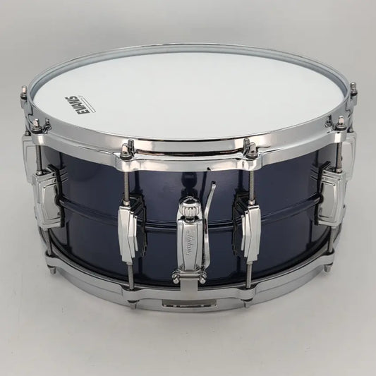 Used Ludwig Black Beauty Snare Drum 14x6.5 Blue Diamond - Very Good - Drum Center Of Portsmouth