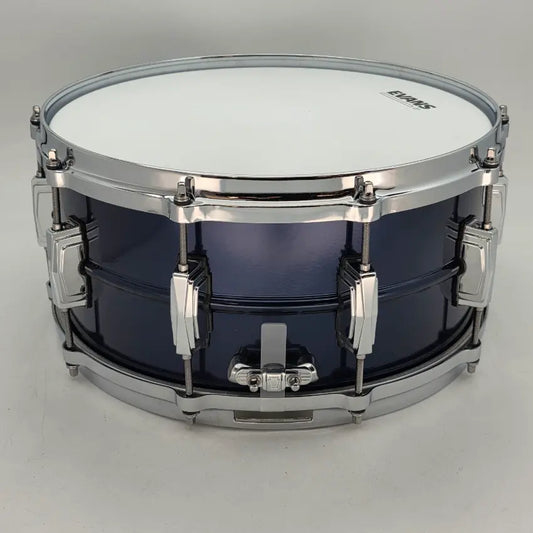 Used Ludwig Black Beauty Snare Drum 14x6.5 Blue Diamond - Very Good - Drum Center Of Portsmouth