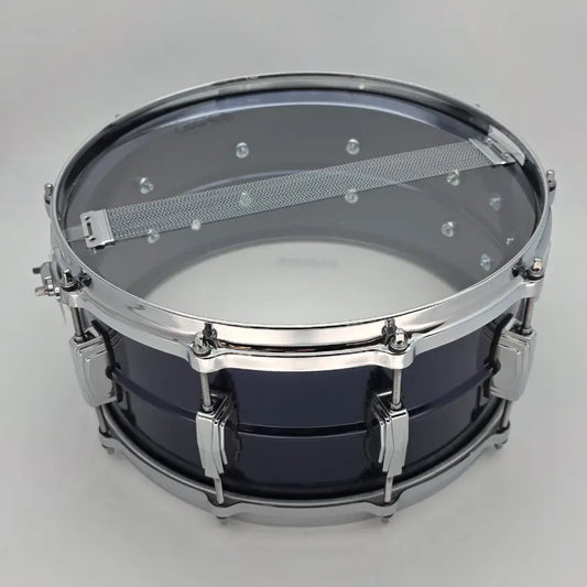 Used Ludwig Black Beauty Snare Drum 14x6.5 Blue Diamond - Very Good - Drum Center Of Portsmouth