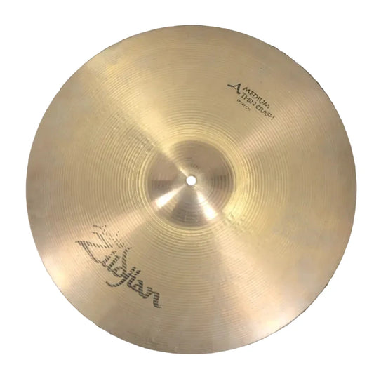 Used Zildjian A Medium Thin Crash Cymbal 17" - Good - Drum Center Of Portsmouth