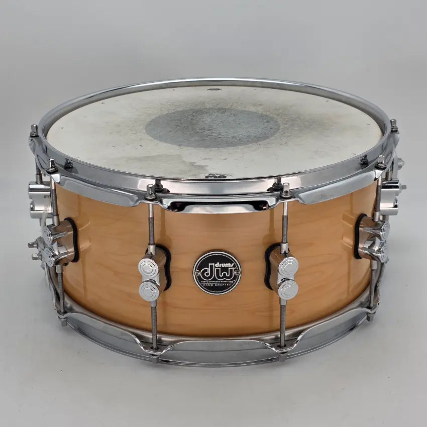 Used DW Performance Snare Drum 14x6.5 Natural Lacquer - Very Good - Drum Center Of Portsmouth