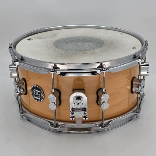Used DW Performance Snare Drum 14x6.5 Natural Lacquer - Very Good - Drum Center Of Portsmouth