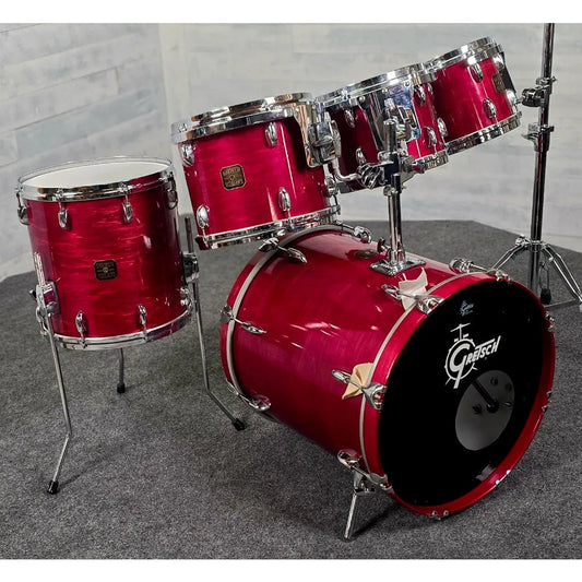 Used Vintage Gretsch USA Custom 5pc Drum Set Rosewood 1980s Jasper - Good - Drum Center Of Portsmouth