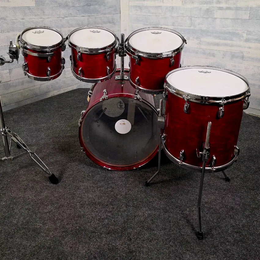 Used Vintage Gretsch USA Custom 5pc Drum Set Rosewood 1980s Jasper - Good - Drum Center Of Portsmouth