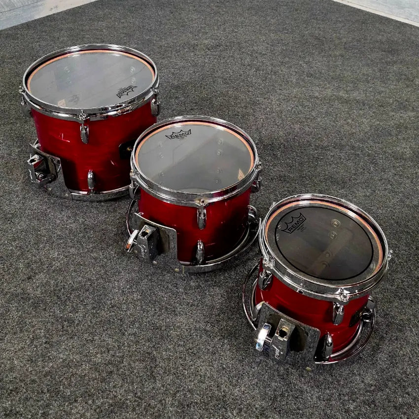 Used Vintage Gretsch USA Custom 5pc Drum Set Rosewood 1980s Jasper - Good - Drum Center Of Portsmouth