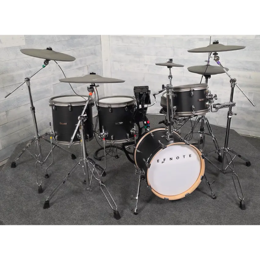 Used EfNote 5X Electronic Drum Set Black Oak - Very Good - Drum Center Of Portsmouth