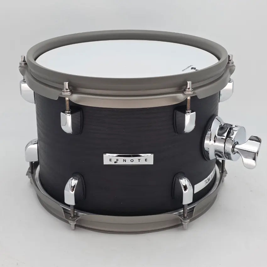 Used EfNote 12" Electronic Rack Tom Black Oak - Very Good - Drum Center Of Portsmouth
