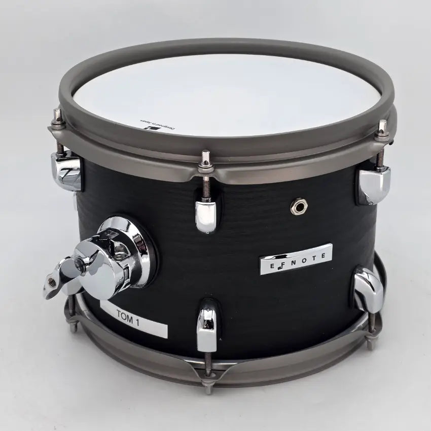 Used EfNote 12" Electronic Rack Tom Black Oak - Very Good - Drum Center Of Portsmouth