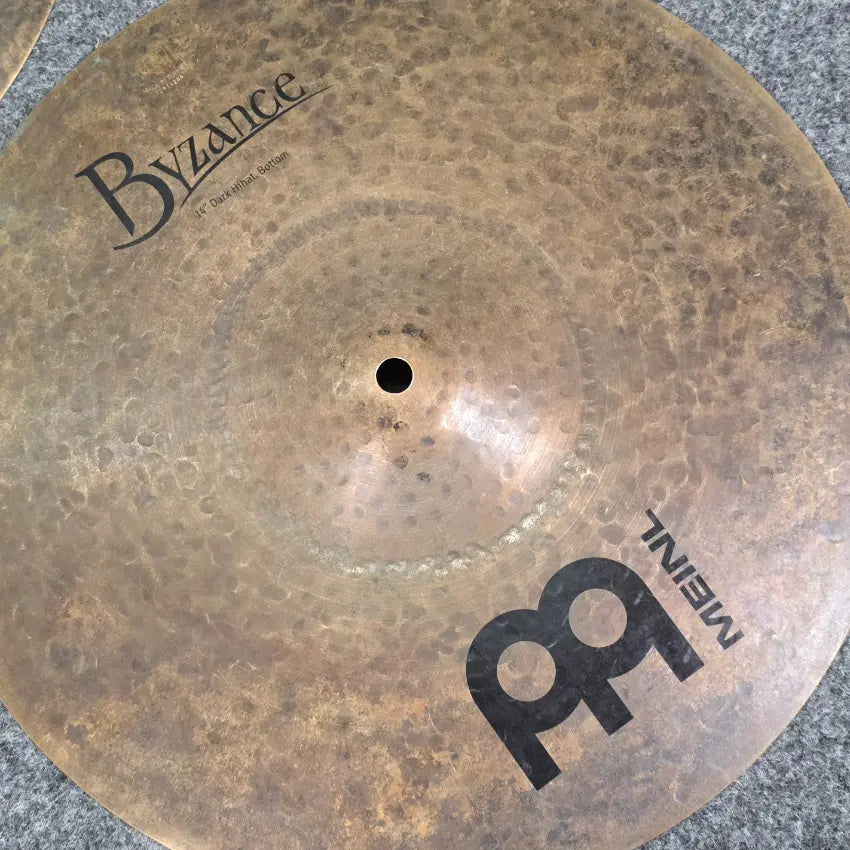 Used Meinl Byzance Dark Hi Hat Cymbals 14" - Good - Drum Center Of Portsmouth