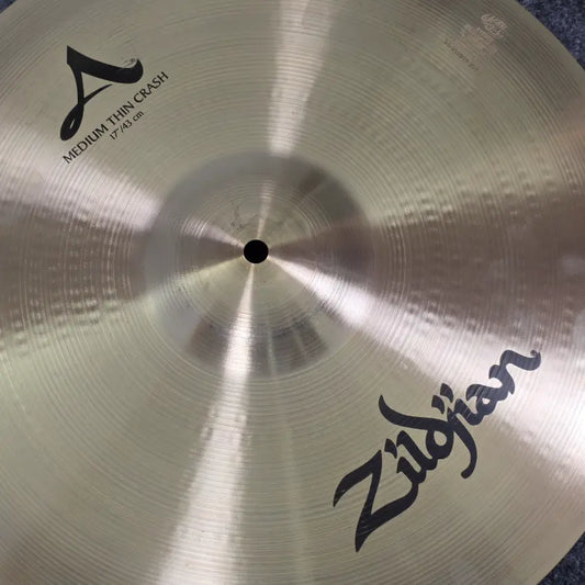 Used Zildjian A Medium Thin Crash Cymbal 17" - Excellent - Drum Center Of Portsmouth
