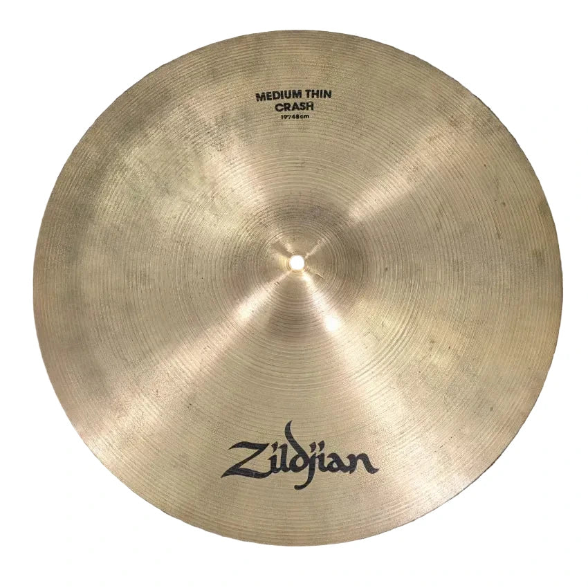 Used Zildjian A Medium Thin Crash Cymbal 19" - Good - Drum Center Of Portsmouth