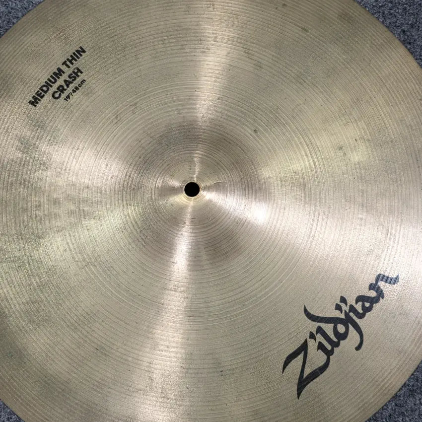 Used Zildjian A Medium Thin Crash Cymbal 19" - Good - Drum Center Of Portsmouth