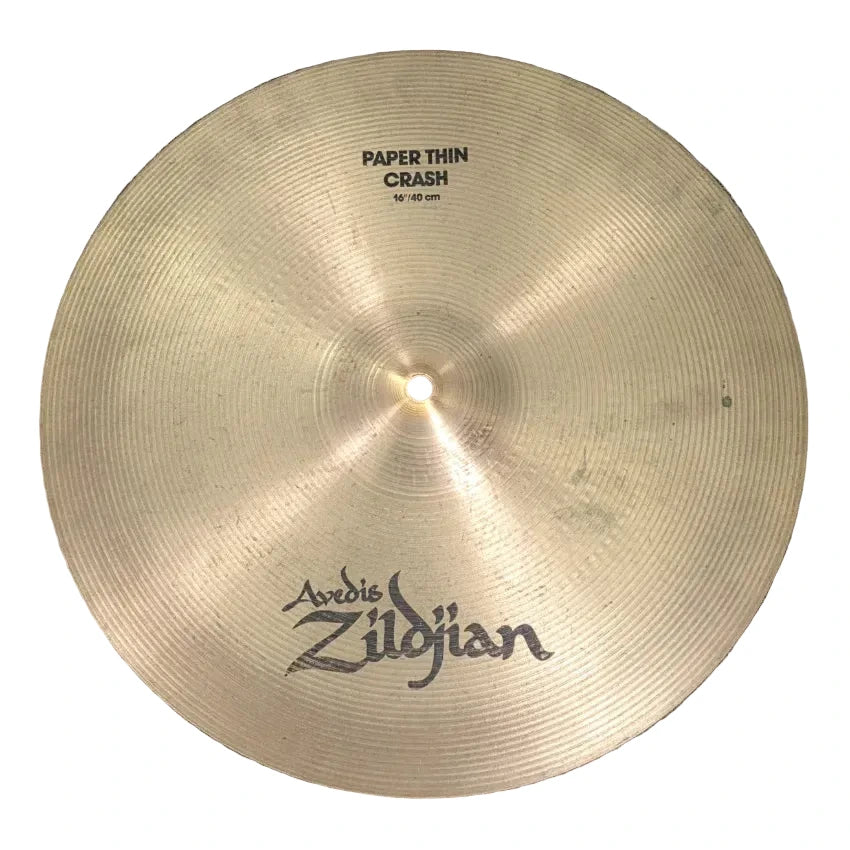 Used Zildjian A Paper Thin Crash Cymbal 16" - Good - Drum Center Of Portsmouth