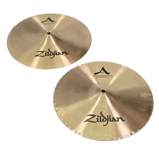 Used Zildjian A Mastersound Hi-Hat Cymbals 14" - Excellent - Drum Center Of Portsmouth
