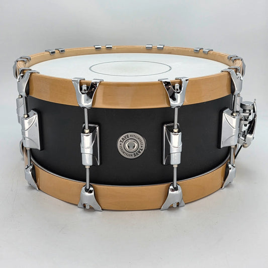 Used Taye Metalworks Aluminum Snare Drum w/Maple Hoops 14x6.5 - Very Good - Drum Center Of Portsmouth